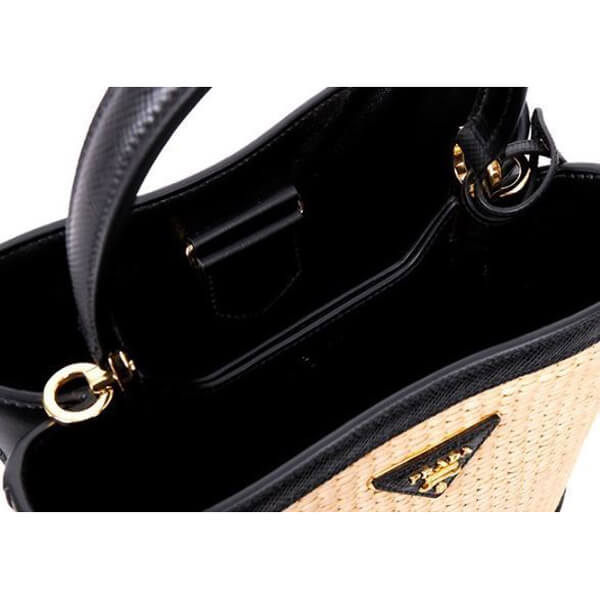 プラダ かごバッグ コピー パニエ ミディアム ストロー バッグ